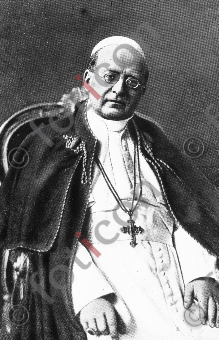 Papst Pius XI. | Pope Pius XI. - Foto foticon-simon-147-031-sw.jpg | foticon.de - Bilddatenbank für Motive aus Geschichte und Kultur